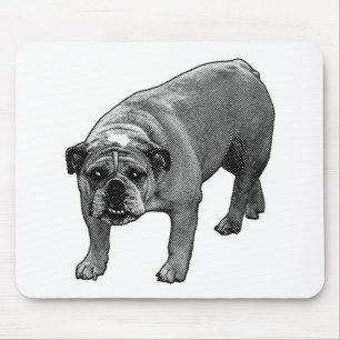 Desk Snow Dots Mouse Pad