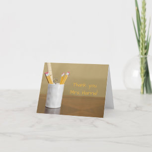 Desk Teacher Appreciation Day Thank You Card