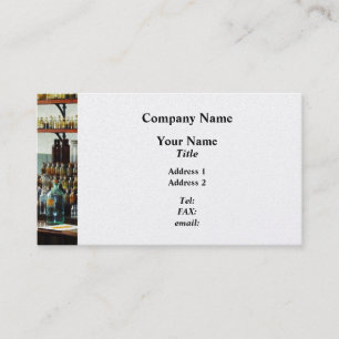 Desk With Bottles of Chemicals - Platinum Business Card