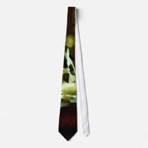 Desk With Quill and Papers Tie