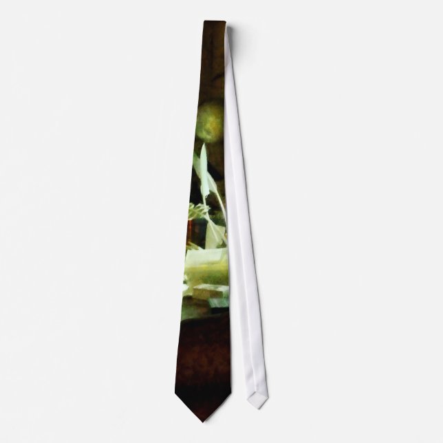 Desk With Quill and Papers Tie (Front)