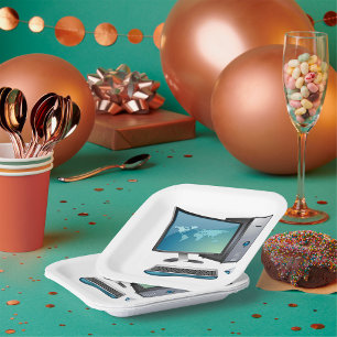 Desktop Computer  Paper Plate