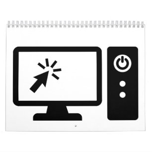 Desktop computer screen calendar