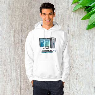 Desktop Computer with Monitor, Keyboard and Mouse Hoodie