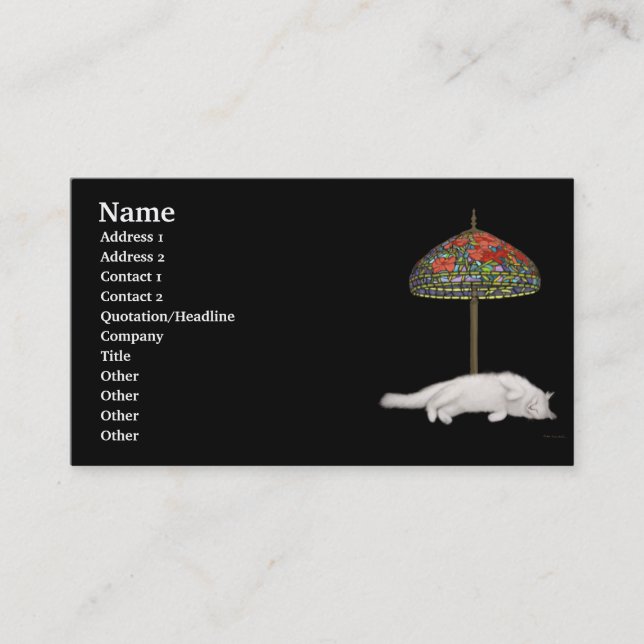 Desktop Sun Lamp Profile Card (Front)