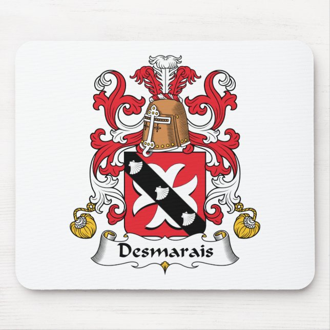 Desmarais Family Crest Mouse Pad (Front)