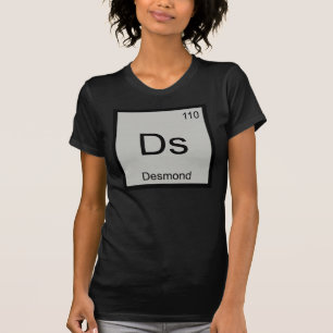 Desmond Name Chemistry Element Periodic Table T-Shirt