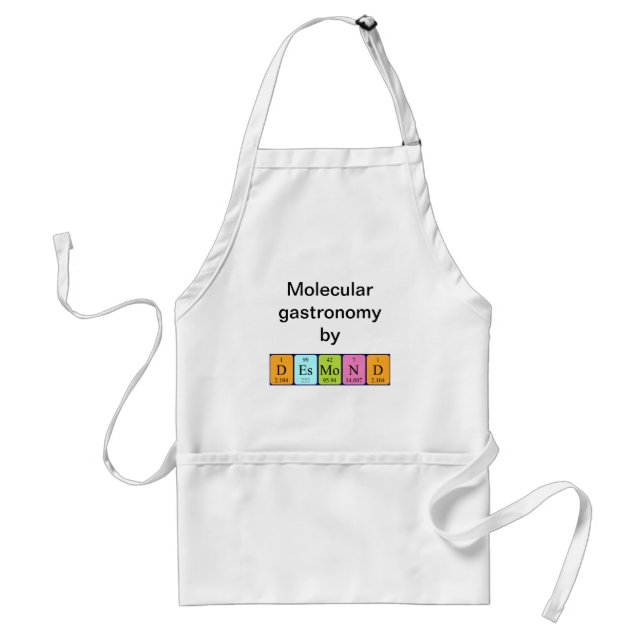 Desmond periodic table name apron (Front)
