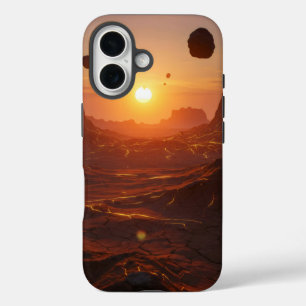 Desolate alien desert landscape iPhone 16 case