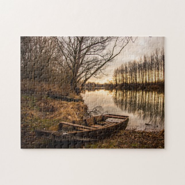 Desolated boat jigsaw puzzle (Horizontal)