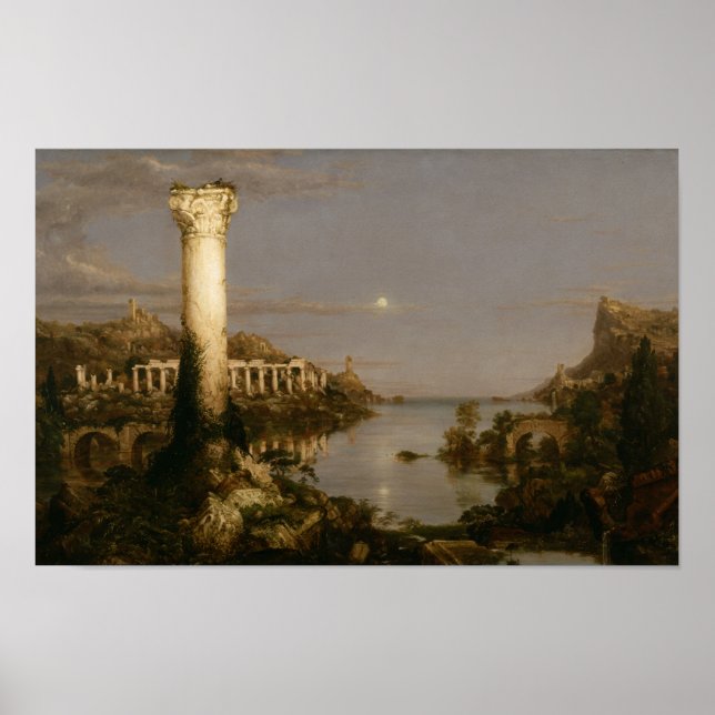 Desolation (1836) — Thomas Cole Empire Ruins Poster (Front)