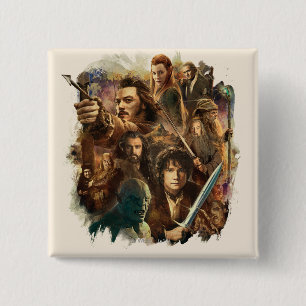 DESOLATION OF SMAUG™ Characters 15 Cm Square Badge