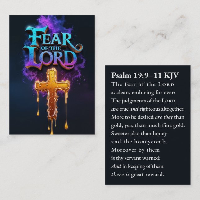 Desperate Darkwave | Psalm 19:9–11 KJV Card Box (Front/Back)