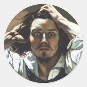 Desperate Man Classic Round Sticker