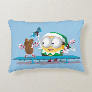 Despicable Me   Christmas Elf Making Toys Decorative Cushion