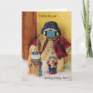 Despite the year sending holiday cheer Santa Snow Card