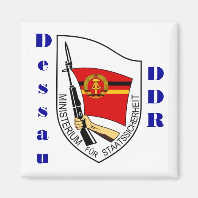 Dessau, Germany Stasi Magnet DDR (Front)