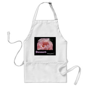 DESSERT Anyone? aprons Pink Black Rose Flowers