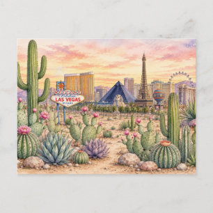 Dessert Cactuses Botanical Cactuses Postcard
