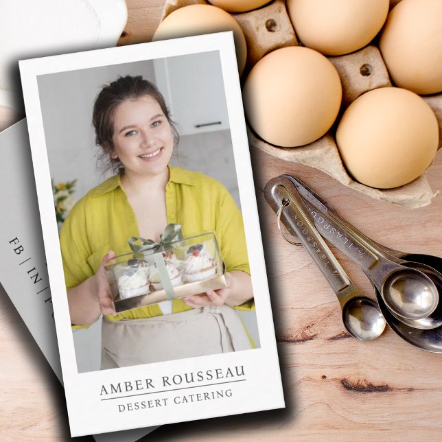 Dessert Caterer Baker  Business Card (Creator Uploaded)