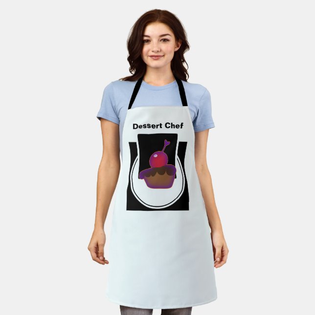 Dessert Chef White  Apron (Worn)