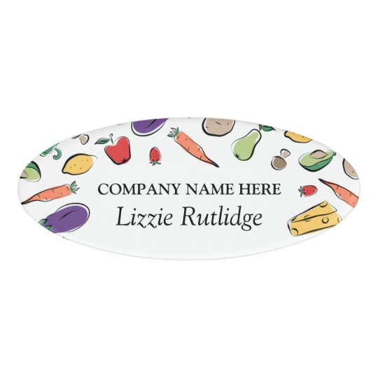 Dessert Doodles | Bakery Name Tag