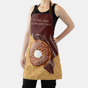 Dessert,Doughnut Choco Glaze, Chocolate Melted Apron