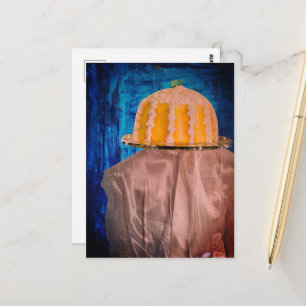 Dessert From 1972 Head Fashion Surreal Lady Postcard