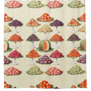Dessert Fruit: Party Fruitarian Shower Curtain