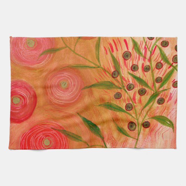 Dessert Rose tea towel (Horizontal)