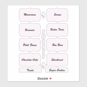 Dessert Table Organisation Pink Labels