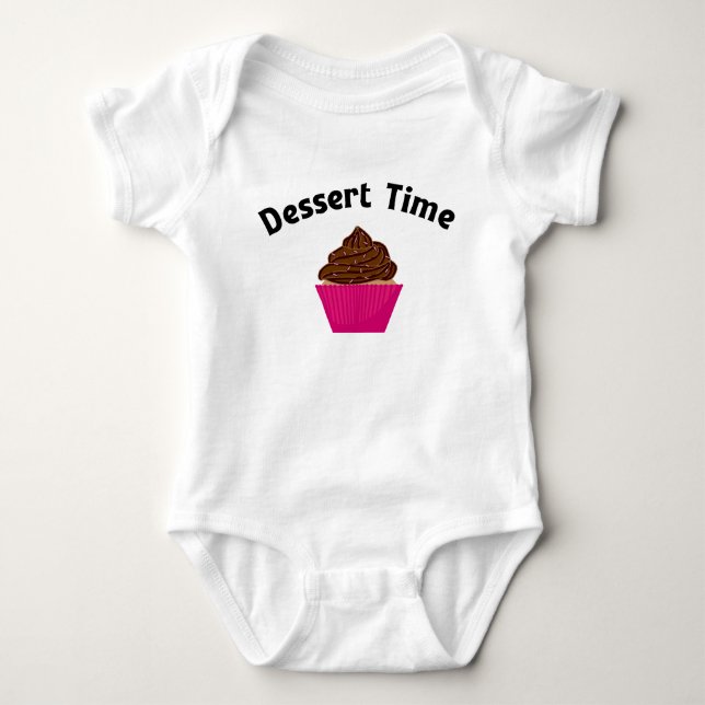 Dessert Time Baby Bodysuit (Front)