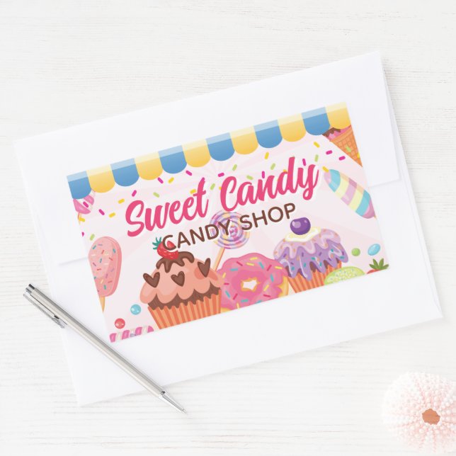 Desserts and Candies Sticker Label | Candy Shop (Envelope)