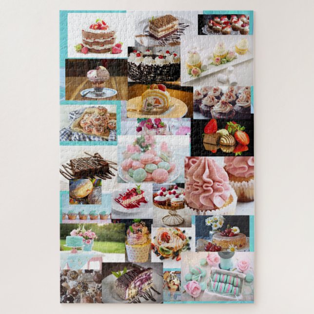 Desserts Bakery Sweets Collage Jigsaw Puzzle (Vertical)