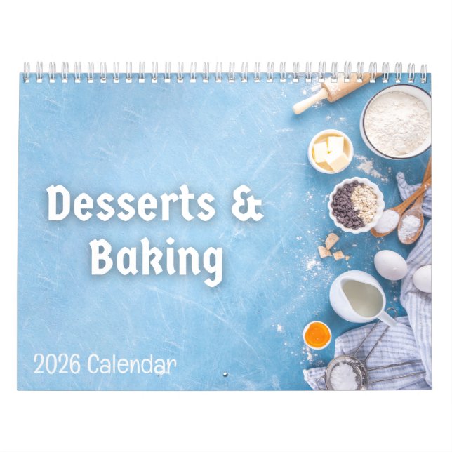 Desserts & Baking 2026 Calendar (Cover)