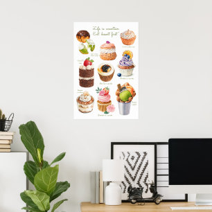 Desserts Poster - Oh Sweet