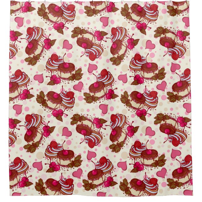 Desserts Shower Curtain (Front)