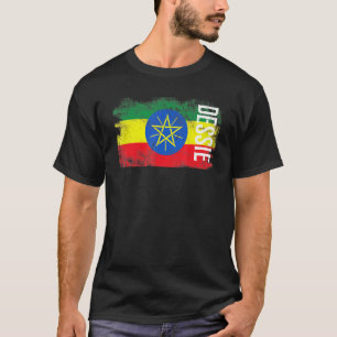 Dessie Ethiopia Flag For Ethiopians Men Women Kids T-Shirt