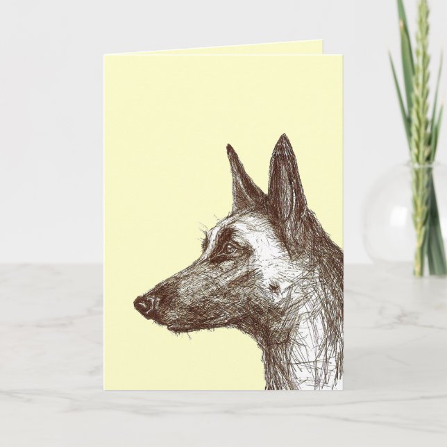dessin malinois card (Front)
