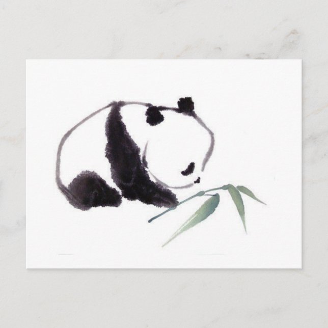 Dessin panda postcard (Front)