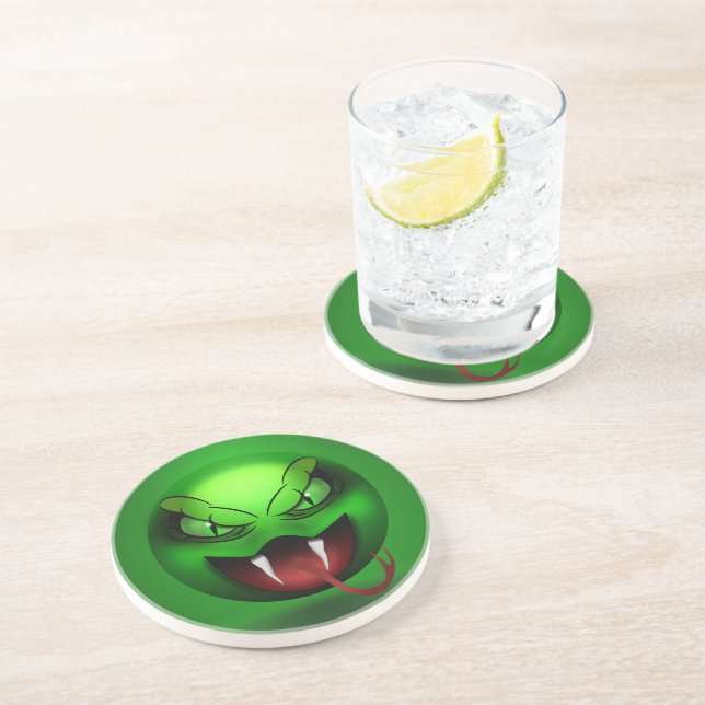 Dessous De Verre En Grès Snakemoji Coaster (Side)