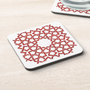 Dessous de verre Mosaïque marocaine rouge MAMLUK Coaster