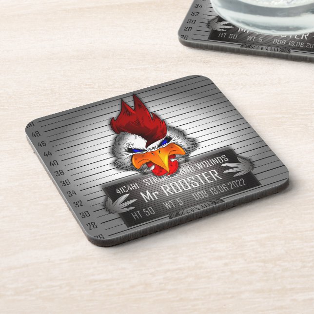 Dessous-de-verre Mr Rooster Coaster (Left Side)