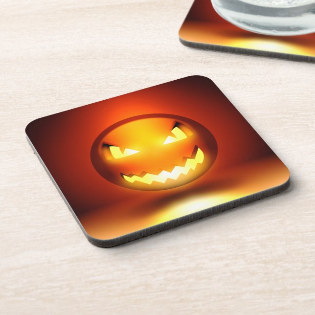 Dessous-de-verre Pumpkinmoji Coaster (Left Side)