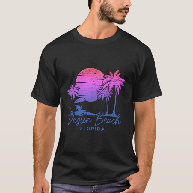 Destin Beach Florida Fl Surf Surfer T-Shirt (Front)