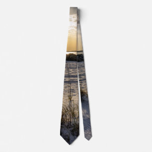 Destin Beach Florida Jetty Sunset Tie