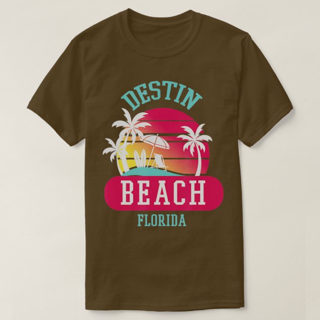 Destin Beach Florida Retro Sunset Men Women Kid No T-Shirt (Design Front)