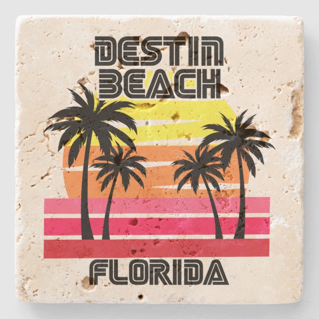 Destin Beach,Florida Stone Coaster (Front)