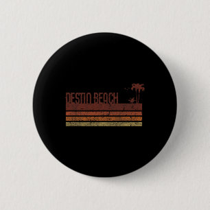 Destin Beach Florida Vintage 70s 80s Vacation Men 6 Cm Round Badge