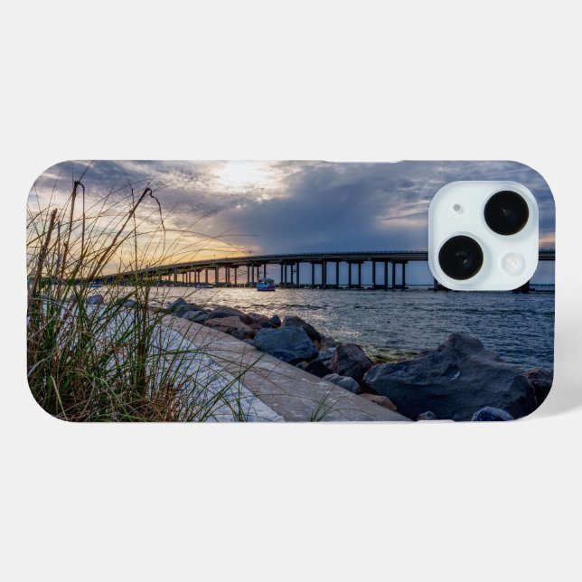 Destin East Pass Sunset iPhone Case (Back (Horizontal))
